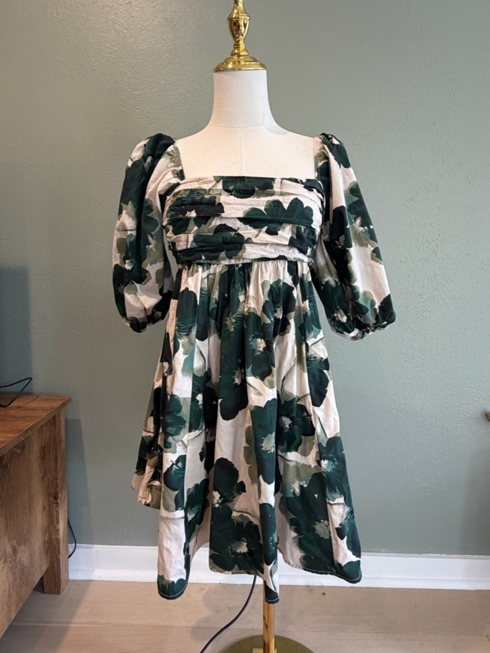Abercrombie & Fitch Emerson Waisted Poplin Mini Dress size XS - Picture 2 of 5